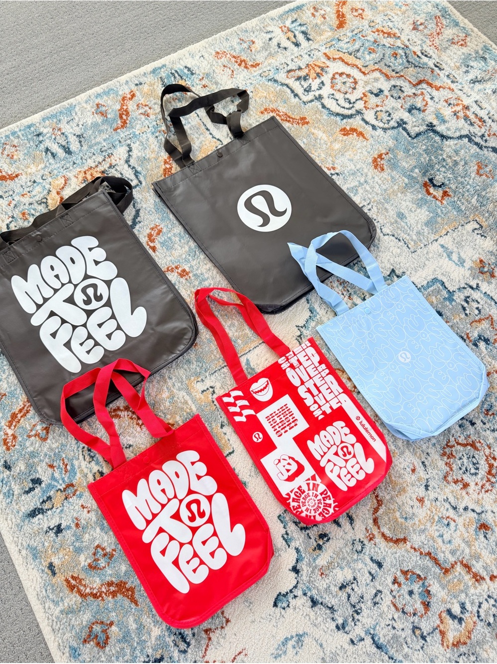 Lululemon Reusable Tote Shopping Bags – Set of 5